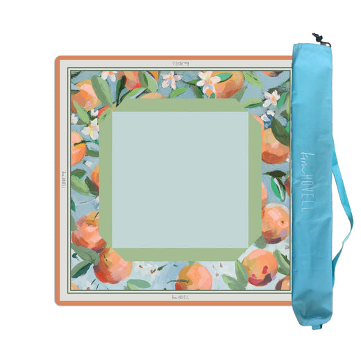 Mahjong Mat - Orange Blossom by Kim Hovell