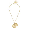 Gold Double Charm Necklace