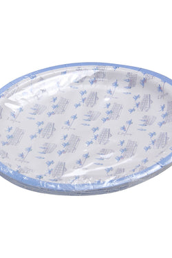 Blue Horses Racing Paper Plates