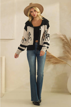 Horse Cardigan Sweater