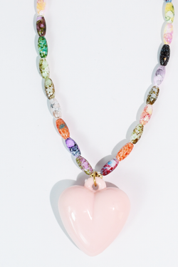 Color Pop Heart Necklace