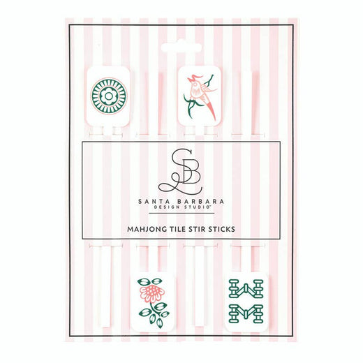 Acrylic Stir Sticks - Mahjong Tiles - Set of 4