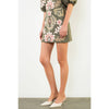 Suede Embroidered Skirt