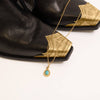 18K Gold PVD Turquoise Tear Drop Charm