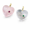 Semi Precious Stone Heart Charm