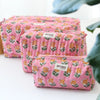 Mynah Quilted Travel/Cosmetic Bag