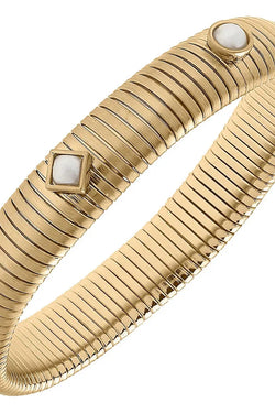 Constance Pearl Watchband Bangle