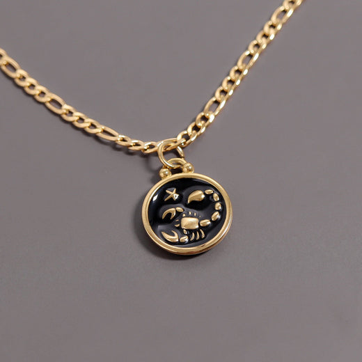 Zodiac Charm - 18K Gold PVD Epoxy