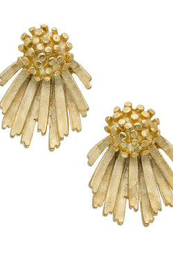 Gold Cluster/Fan Studs