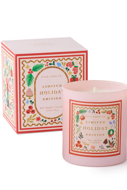 Holly Jolly Nutcracker Holiday 9oz Glass Candle