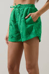 Friona Eyelet Taliya Drawstring Shorts