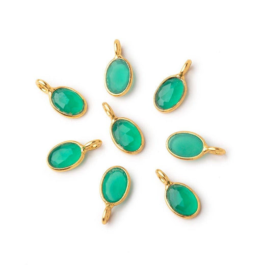 Vermeil Bezel Rose Cut Oval Charm