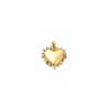 Gold Confetti Heart Charm