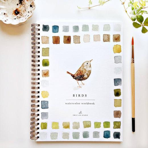 Birds Watercolor Workbook by Emily Lex