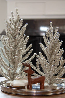 Gleaming Celebration Tinsel Tree, 18"