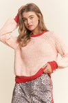 Multi Color Knit Sweater Top