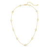 Framed Crystal Accented Collar Necklace