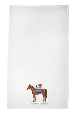 Cheers To Race Day Derby Tea Towel
