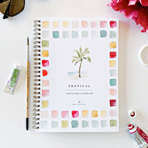Tropical Watercolor Workbook by Emily Lex