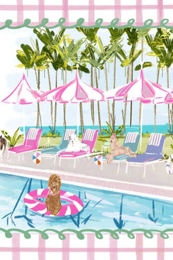 Pool Pawty Mahjong Mat