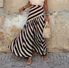 Striped Print Resort Skirt