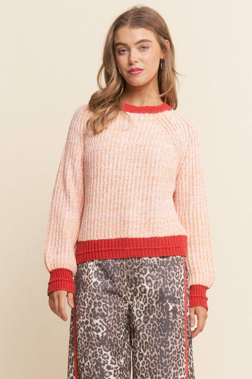 Multi Color Knit Sweater Top