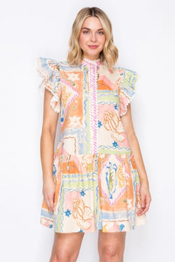 Pastel Voyage Mini Dress