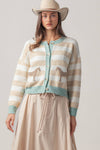 Horse Striped Cardigan
