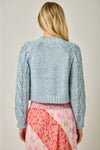 Multicolor Cable Knit Cardigan