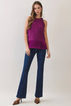 Fringe Hem Sleeveless Top