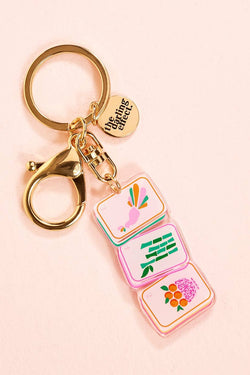 Mahjong Tiles Bag Charm or Keychain