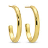 Graduating Textured Hoops Set