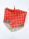 Plaid Fringe Dog Bandana
