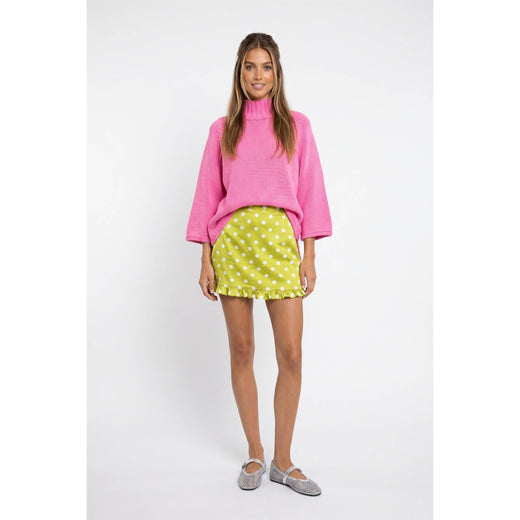 Mock Neck Batwing Sweater