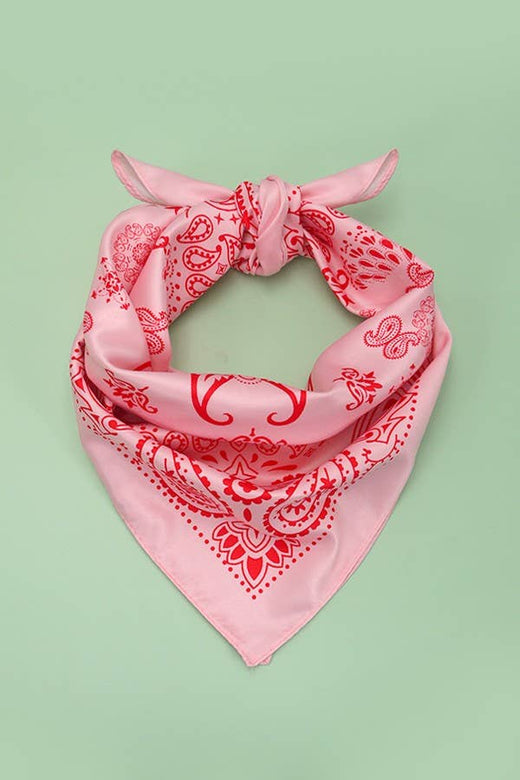 Paisley Silky Feel Bandana Scarf