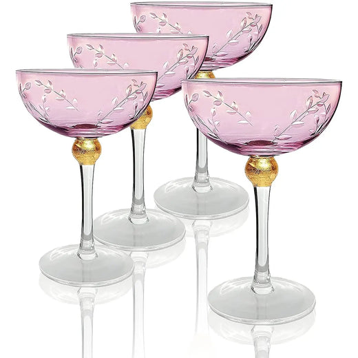 Pink Champagne Saucer