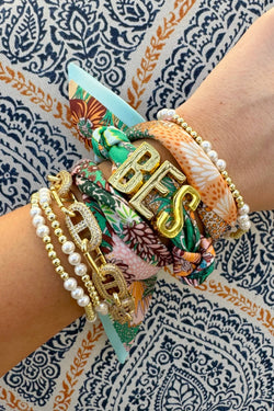 Gold Slide on Scarf Initials