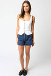 Paloma Button Top