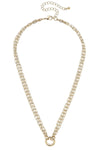 Celia 3-Row Dainty Charm Necklace Base