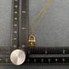 Initial Charm - Gold Lock