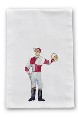 Red Jockey Tea Towel