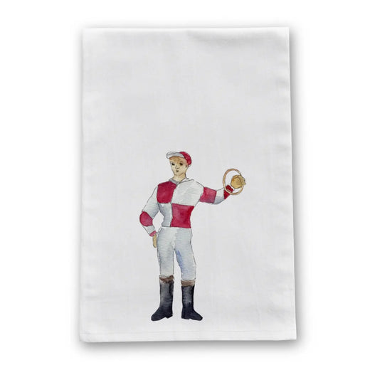 Red Jockey Tea Towel