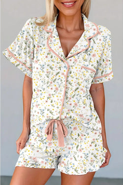 Floral Chic Floral Print Shirt & Shorts Pj Set