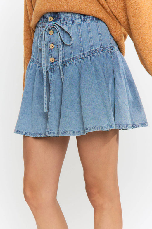Adjustable Denim Skirt