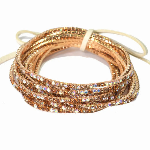 Crystal Rhinestone Stretch Bracelet Set