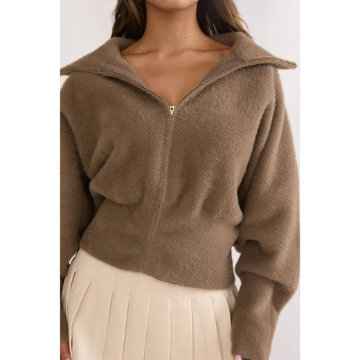 Faux Fur Sweater Jacket