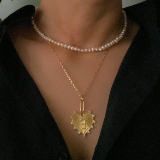 Initial Heart Charm