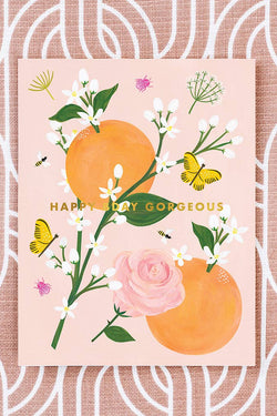 Birthday Blossoms Greeting Card