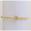 Gold Beaded Initial Bracelets