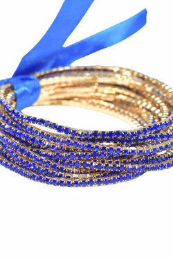 Crystal Rhinestone Stretch Bracelet Set